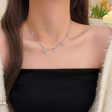 Bow Charms Choker Necklace