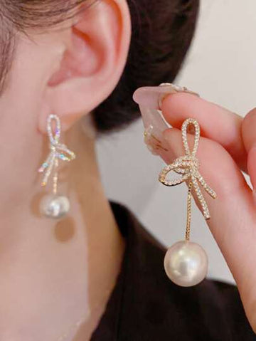 Bowknot Dangle Drop Earring