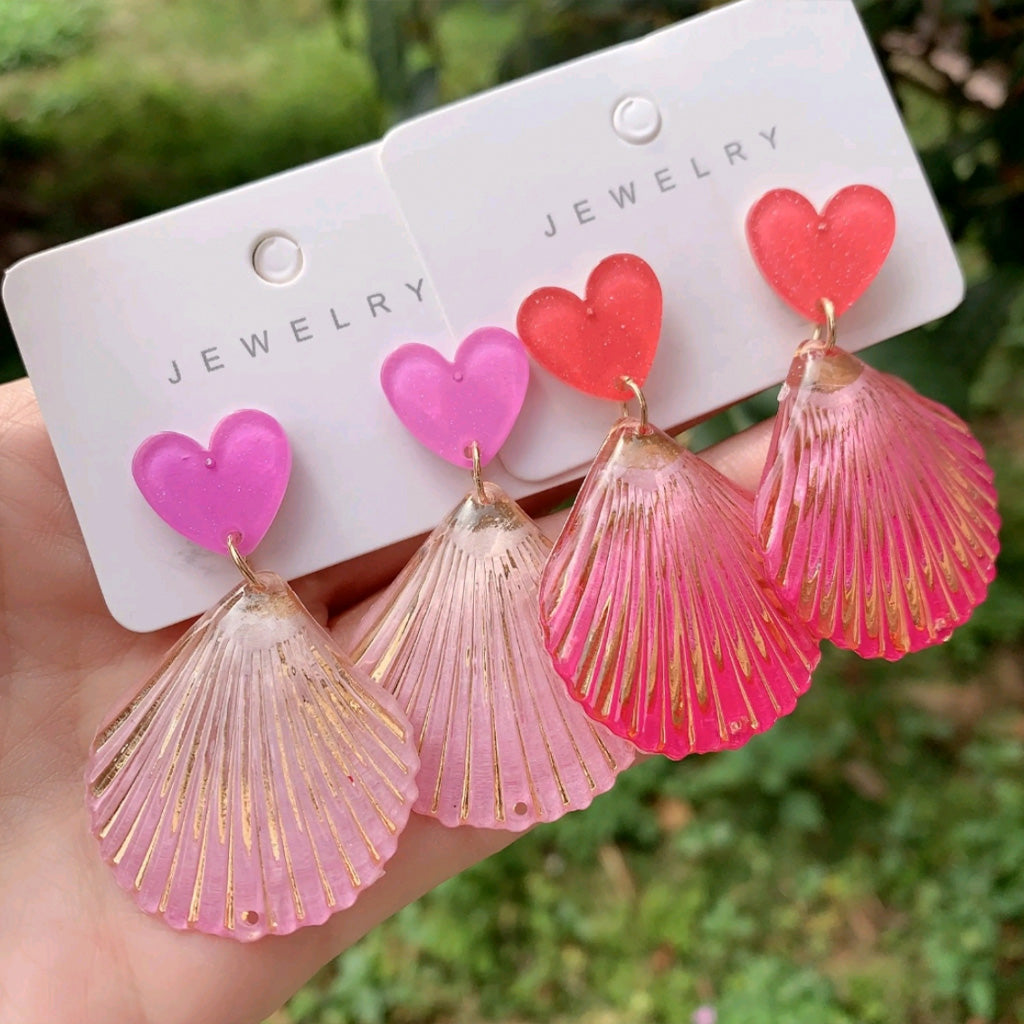 Candy Colors Ocean Shell Drop Earrings