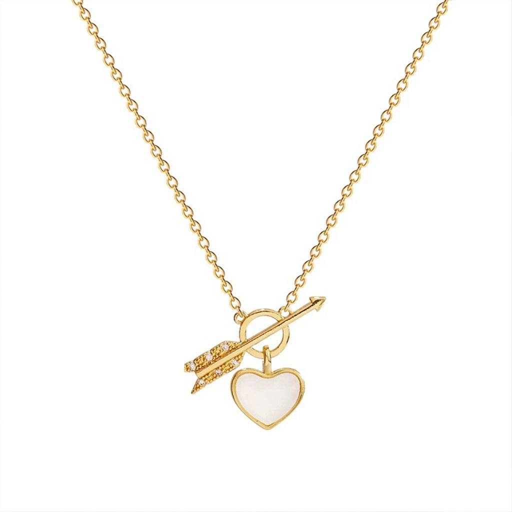 Arrow Through the Heart Necklace