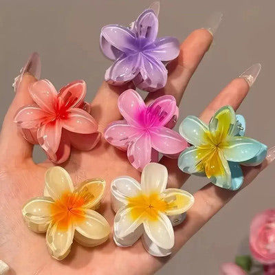 Trendy Flower Claw Clips Multicolor
