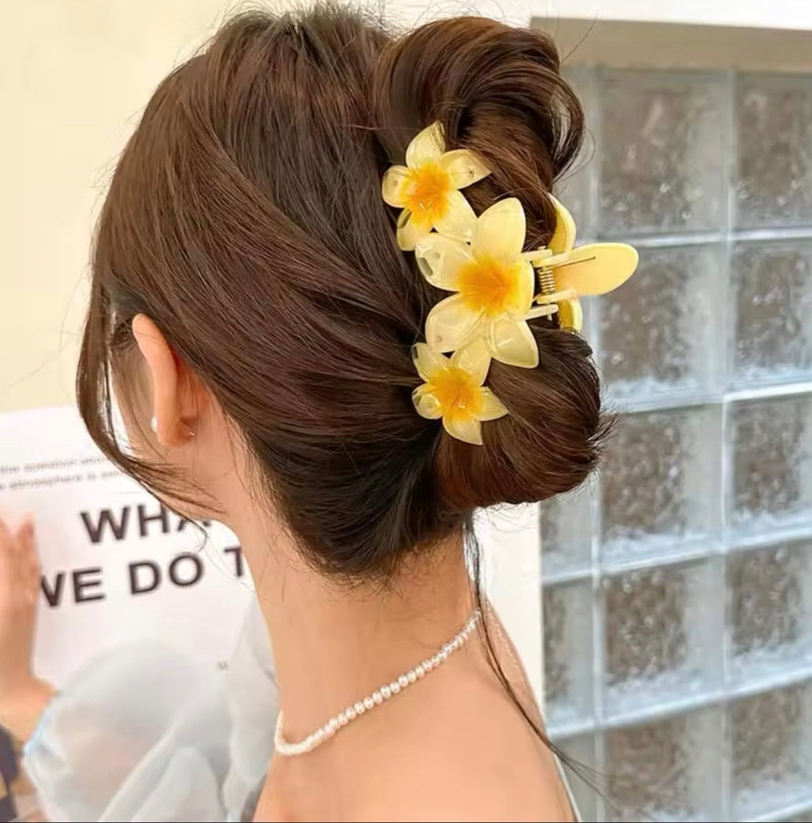 Trendy Flower Claw Clips Multicolor