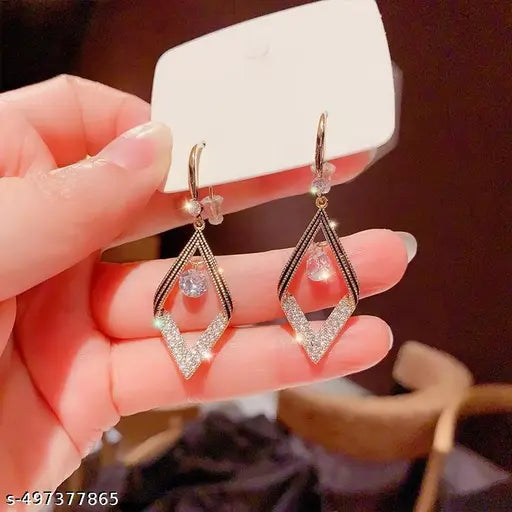 Black And Gold Earrings for Wome