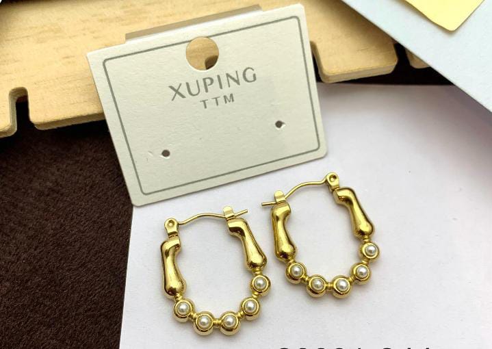 Bedazzle Zircon 18k Gold Plated Earrings