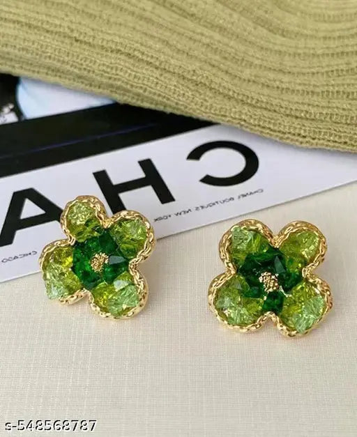 Gradient Candy Color Crystal Studs