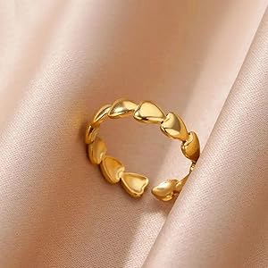 Simple Cute Fashion Heart Shape Ring