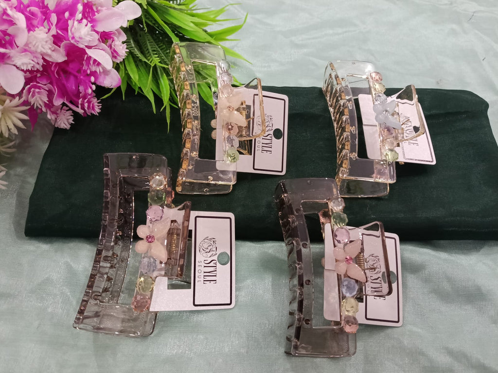 Large Square Hair Claw Clip Premium Hair Accessories ...(1pic)