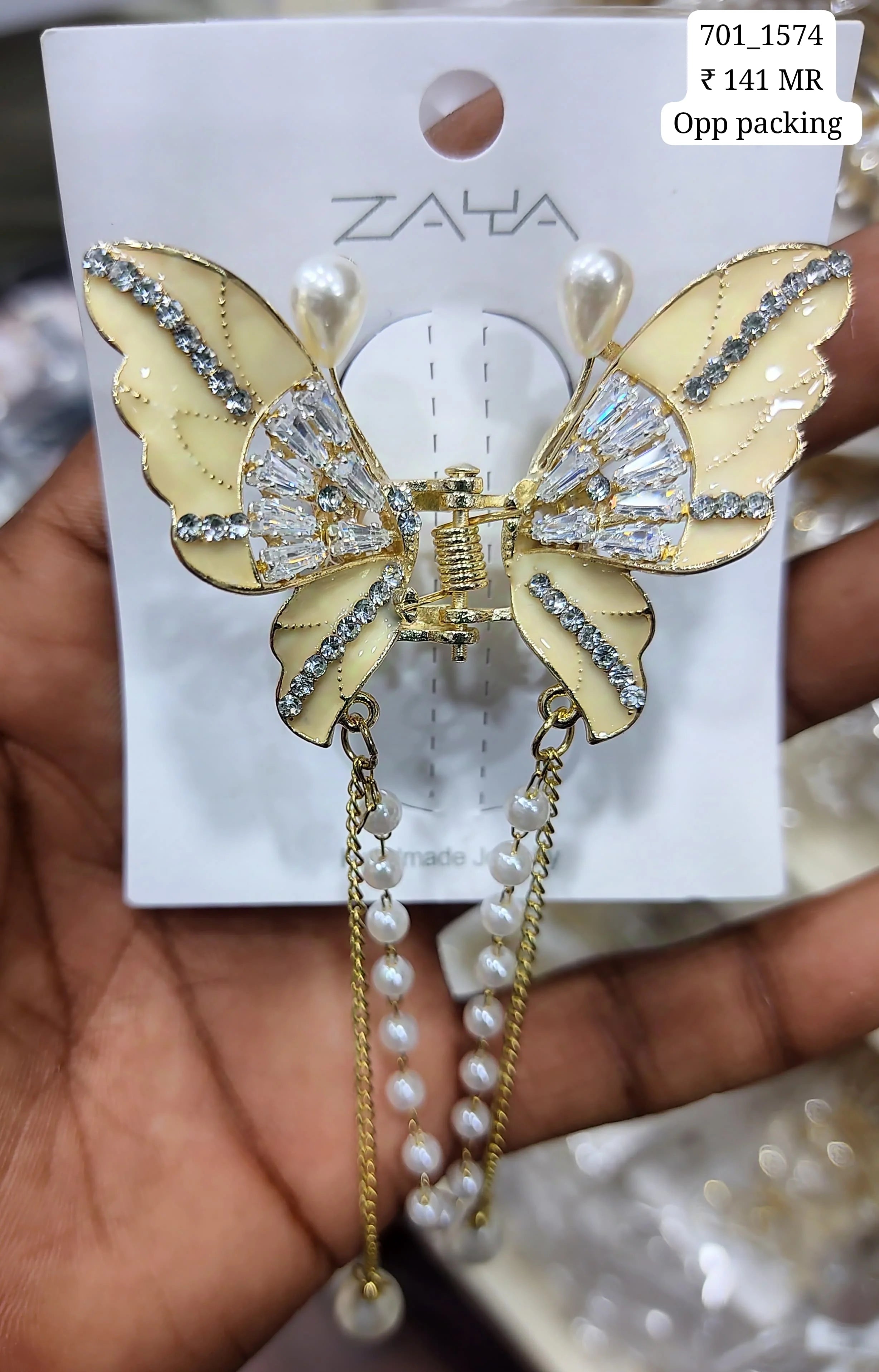 Buy alamodey Women Embellished Butterfly Claw