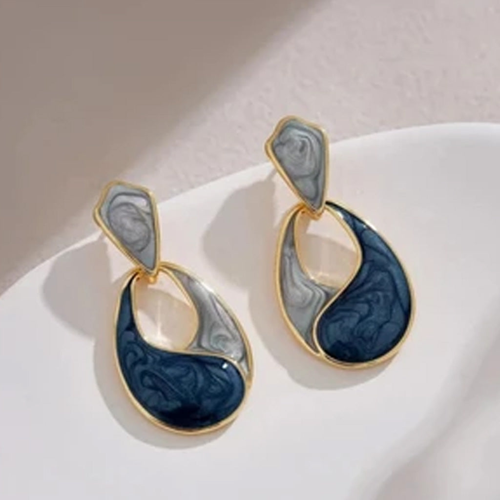 Enamel Waterdrop Earrings