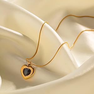 Black Heart Necklace