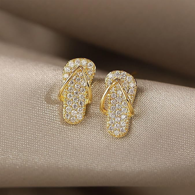 Tiny Slipper Stud Earrings