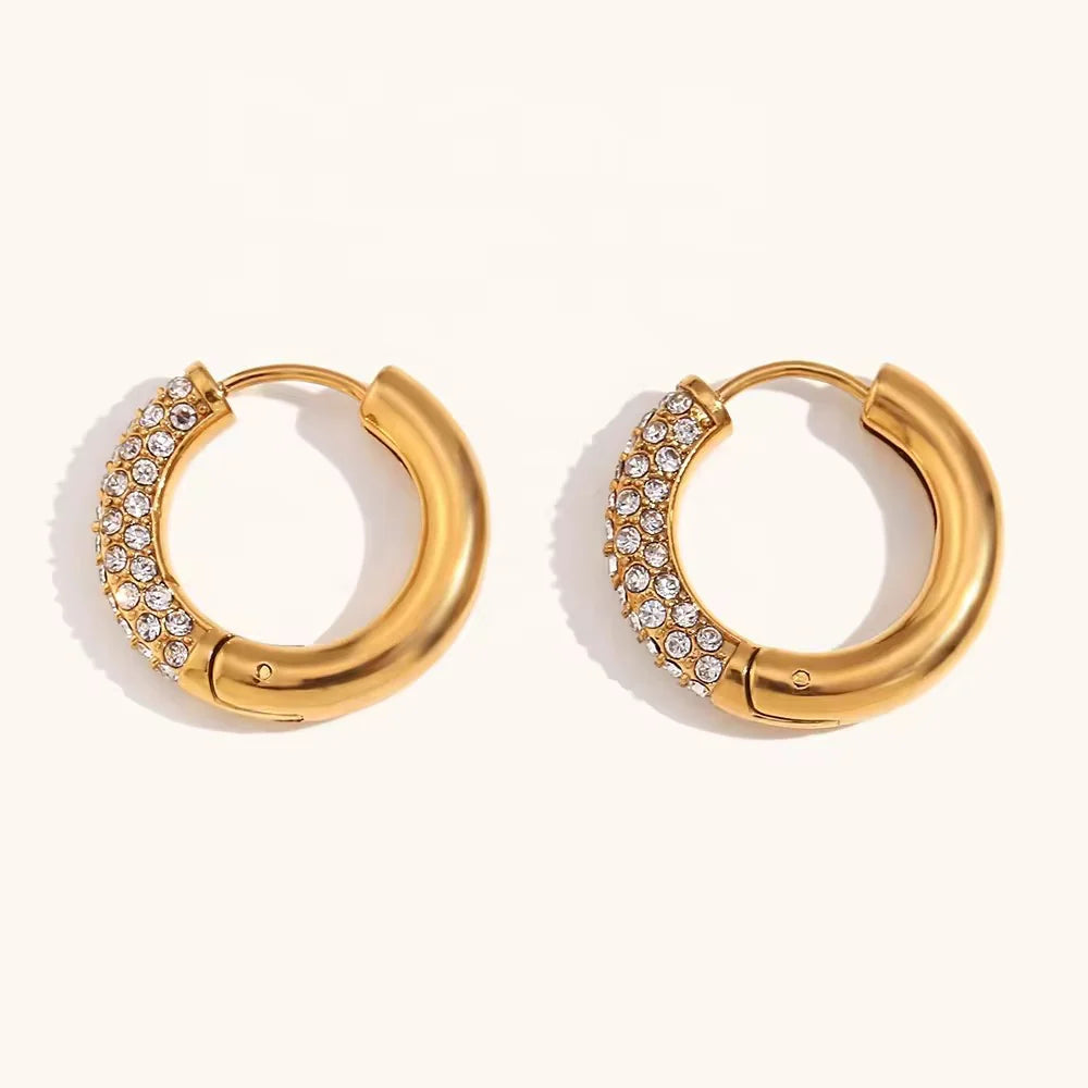 Stellar Dainty Diamond Hoop