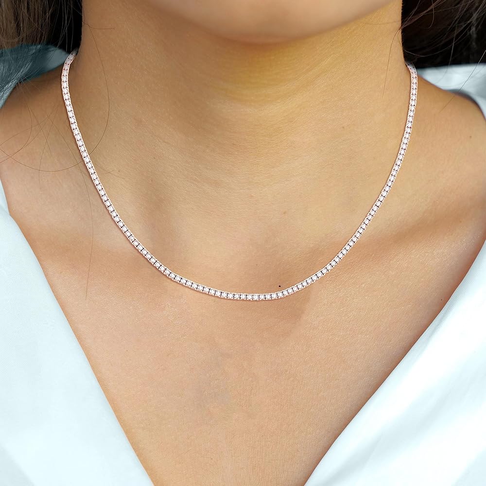 Moissanite Tennis Necklace