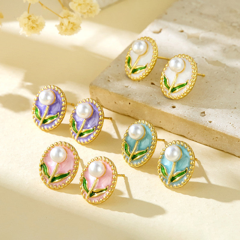 Light Luxury Retro Pearl Inlaid