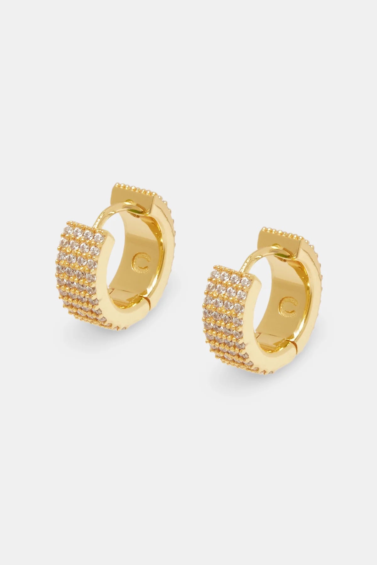 Luxury Cubic Zirconia Gold Earrings
