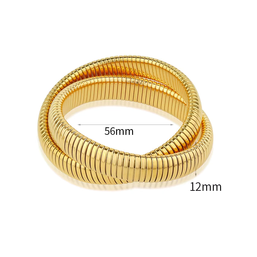 Dual Layer Stretchable Snak Bracelet