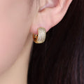 Luxury Cubic Zirconia Gold Earrings