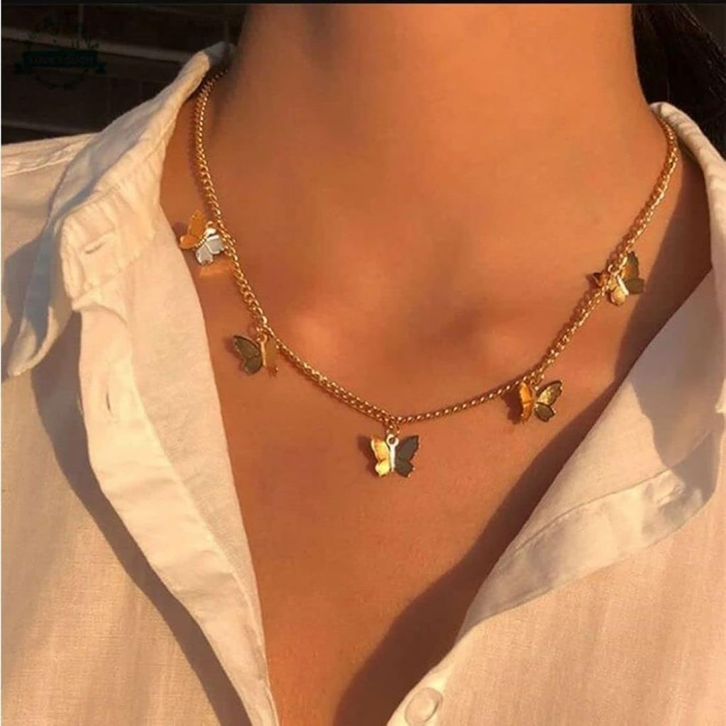 Butterfly Choker Necklace
