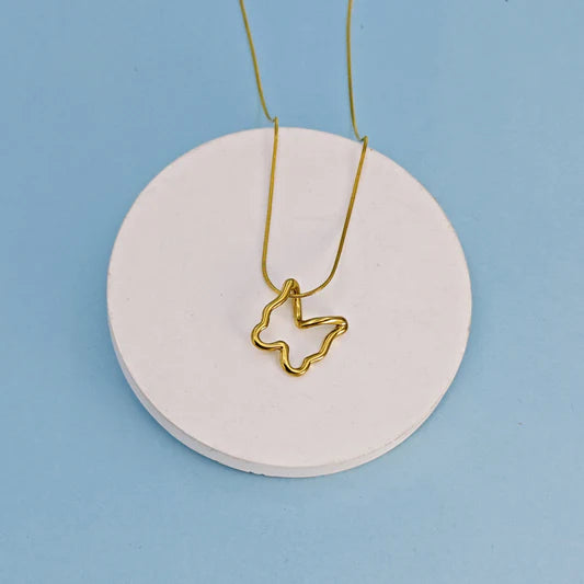 Hollow Butterfly Chain Necklace