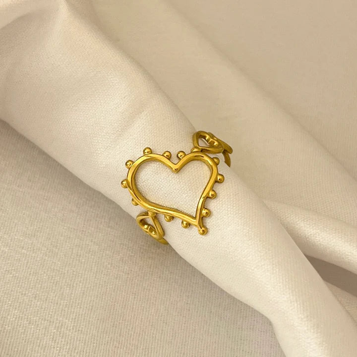 Full Hearts Adjustable Ring