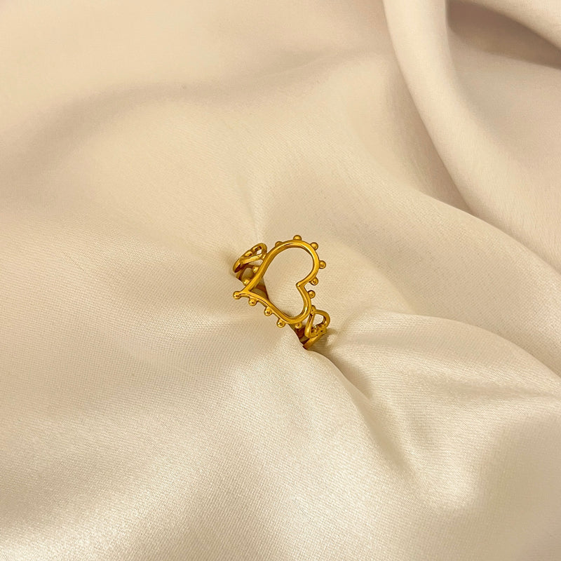 Full Hearts Adjustable Ring