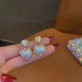 Love Heart Drop Earrings