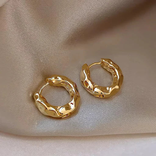 Distructed Hoop Earrings