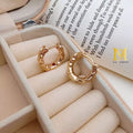 Distructed Hoop Earrings
