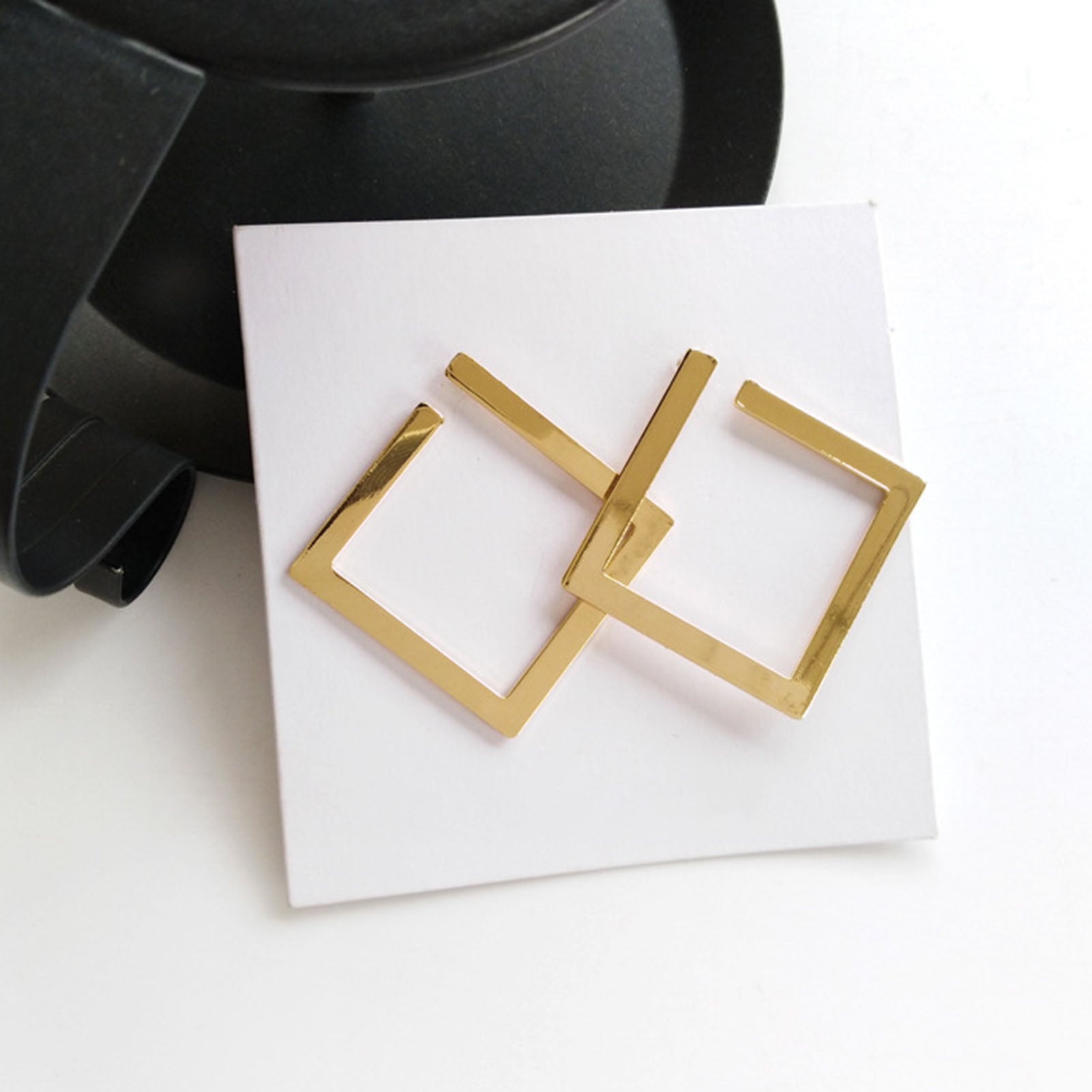 Geometric Hollow Square Earrings