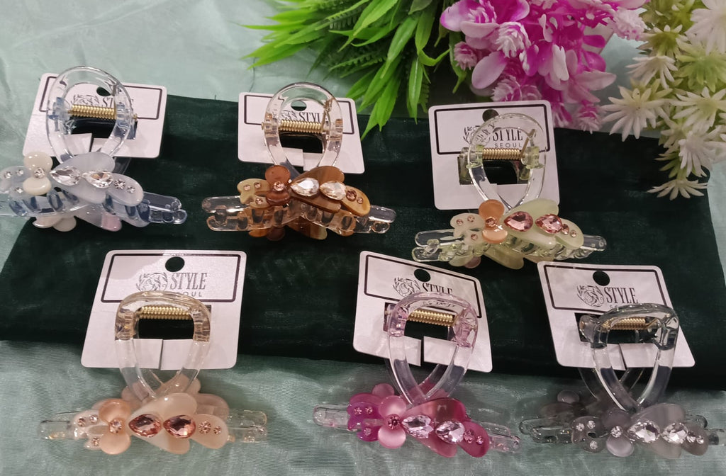 Crystal Claw Clips (1pic)