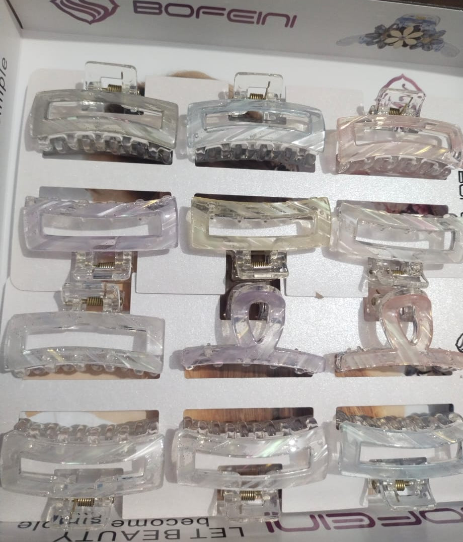 SONPAL Large Pearl Hair Claw Clips White Hair Clips for Women.