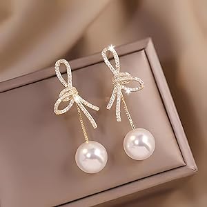 Bow Knot Dangle Drop Earrings