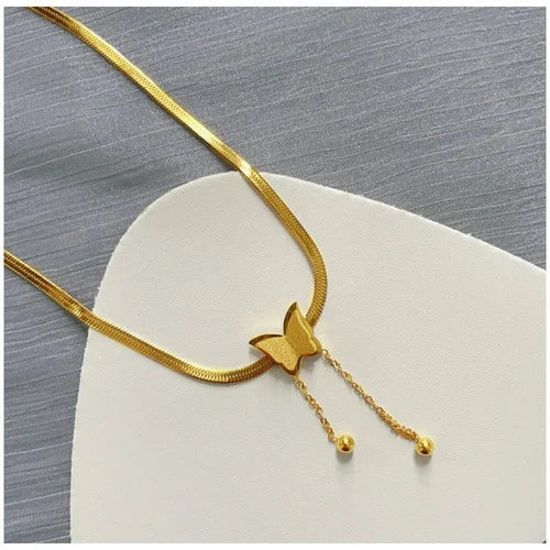 Butterfly Snake Chain Necklace