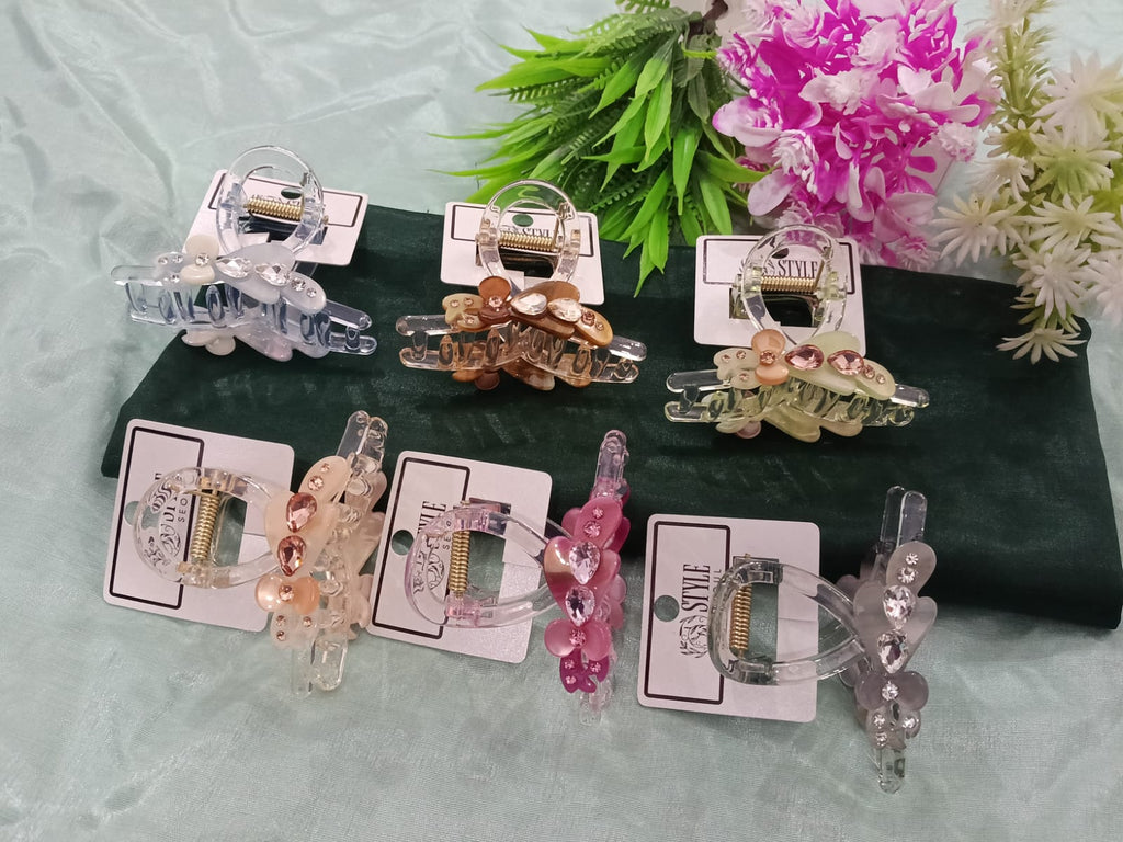 Crystal Claw Clips (1pic)