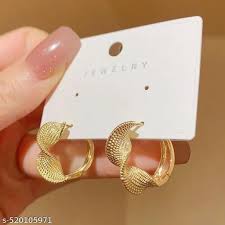 Textured Twisted Hoop Earrings