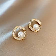 Yu Fashions Pearl Rhinestone Enamel
