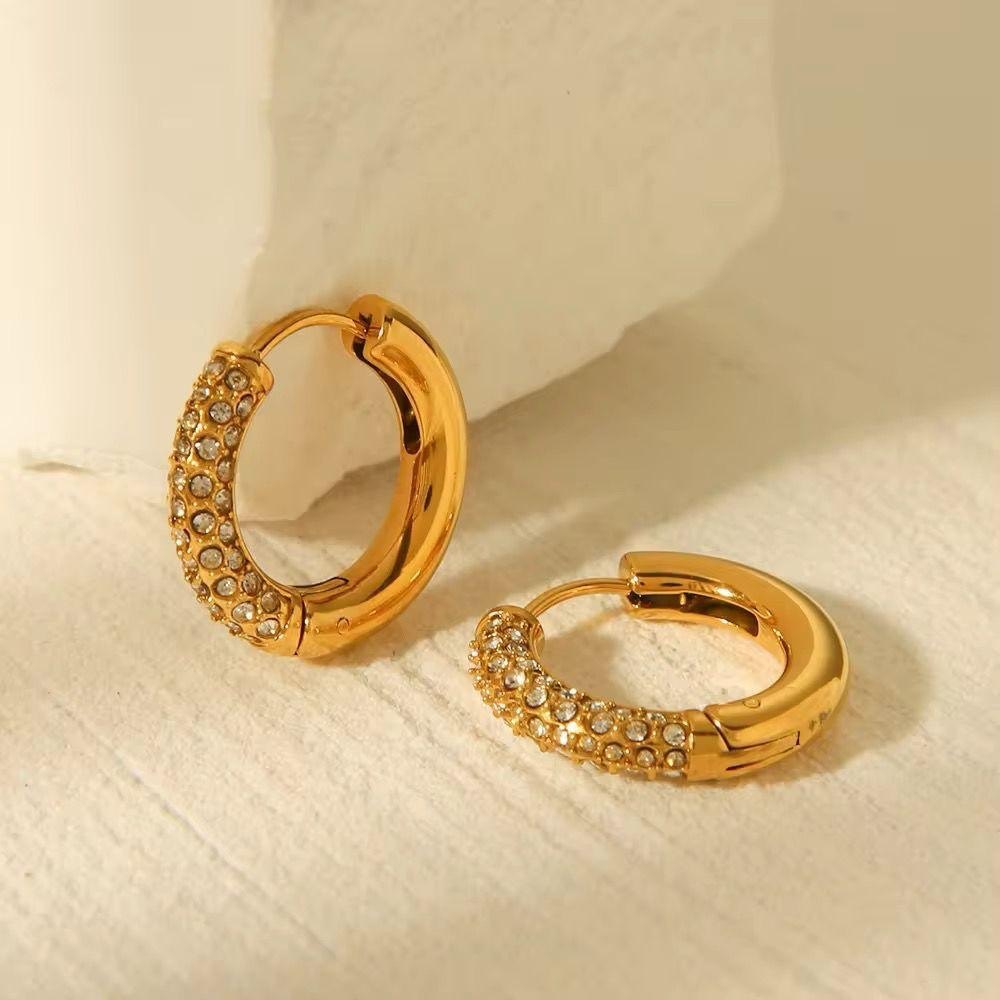 Stellar Dainty Diamond Hoop