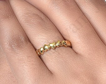Simple Cute Fashion Heart Shape Ring