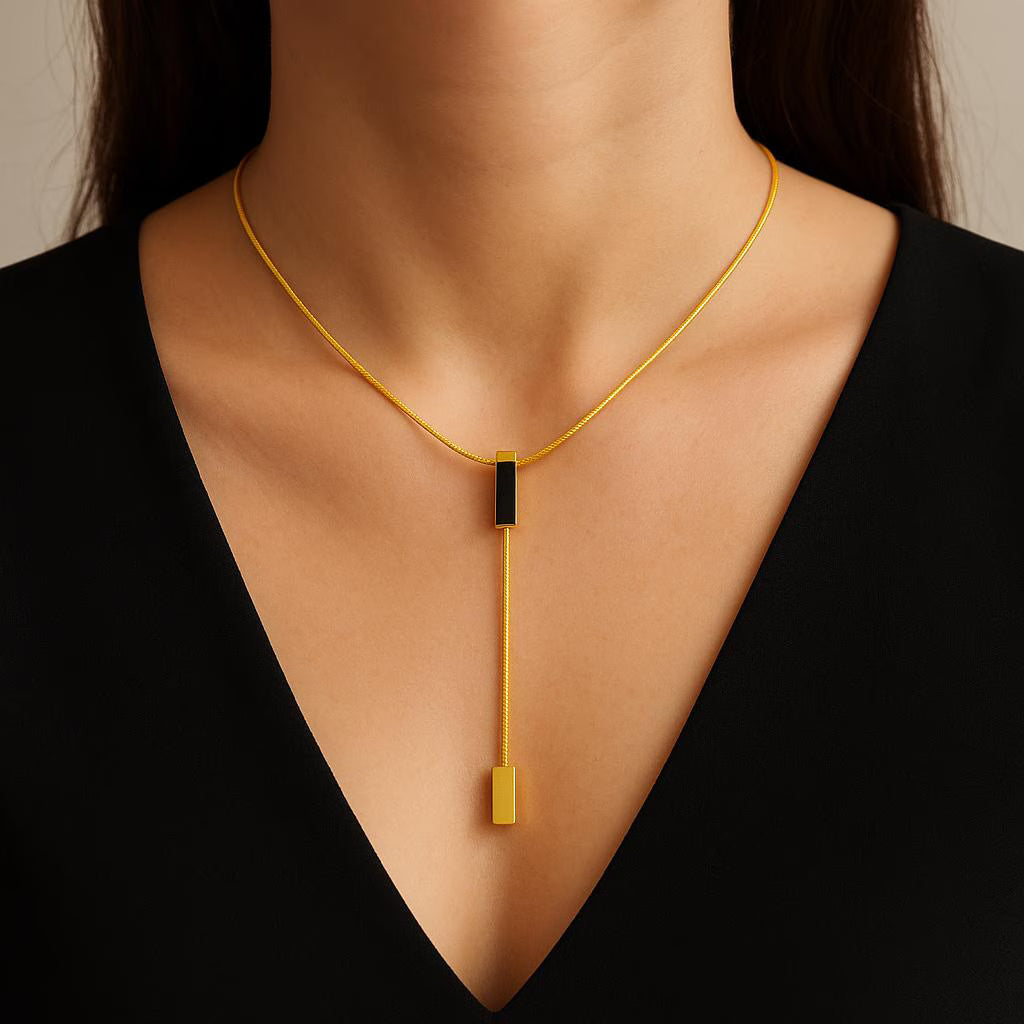 Cross-border Minimalist Y-Shape Necklace