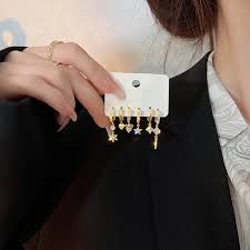 6pcs High-Quality Huggie Earrings Combo