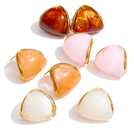 Resin Acrylic Triangle Earrings