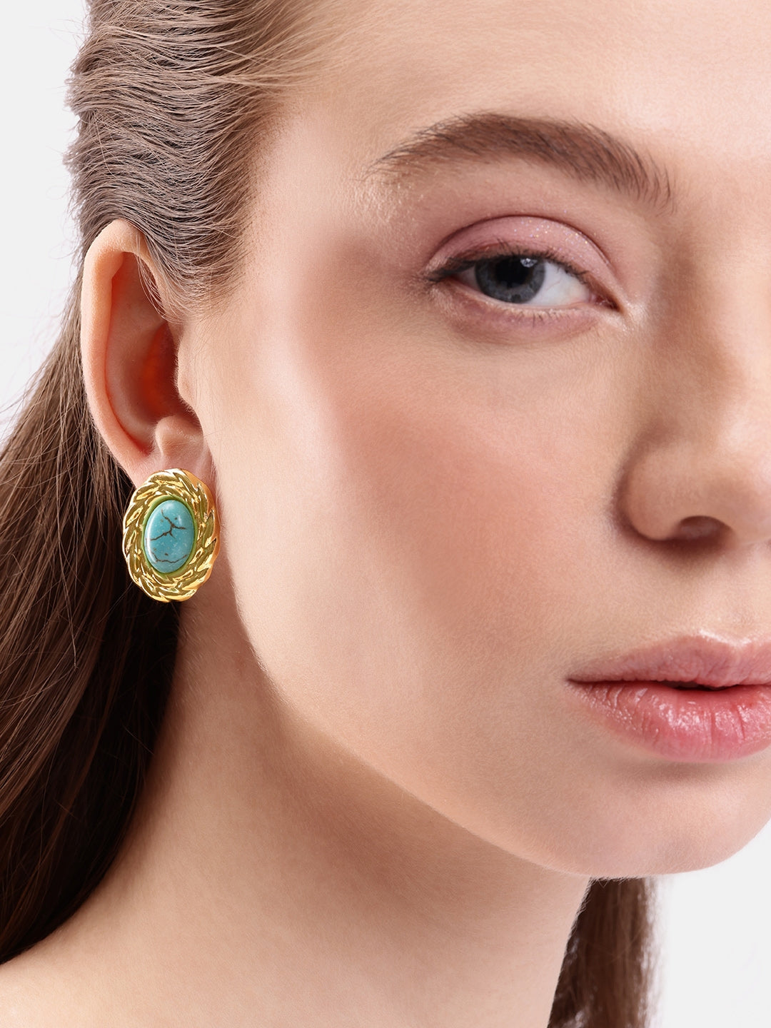 Medieval Retro Cat's Eye Studs