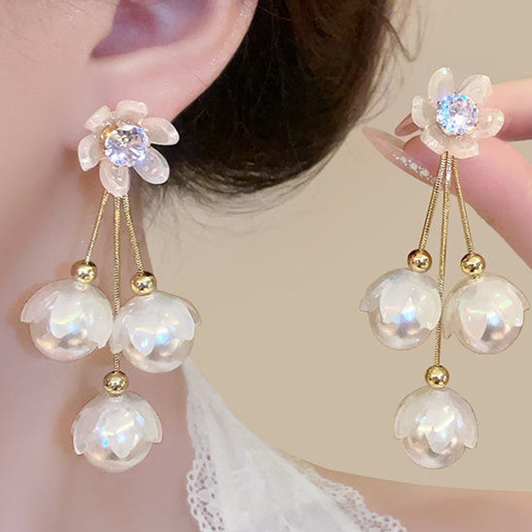Gold Plated Korean Fashion Earrings