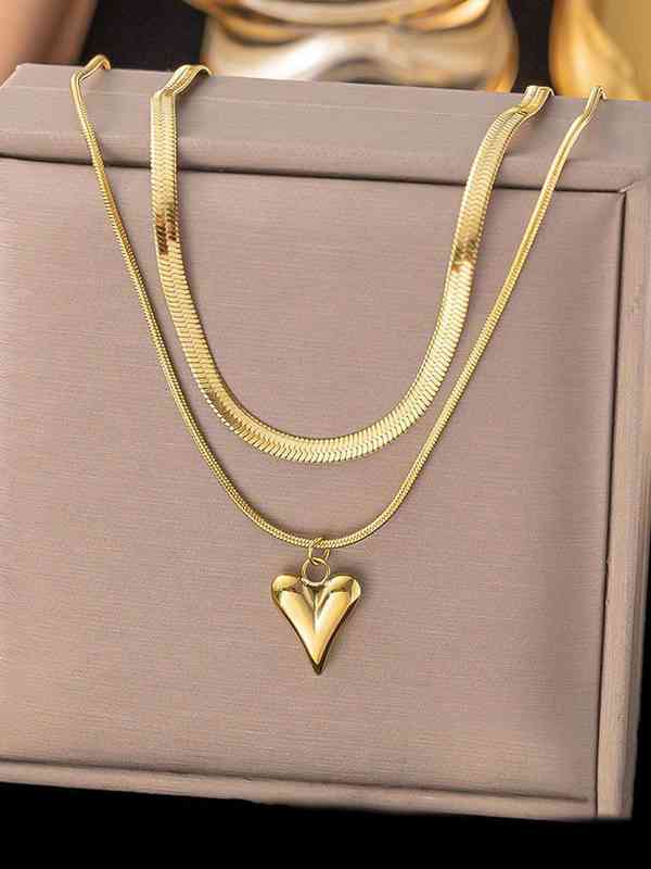 Dual Layer Heart Pendant