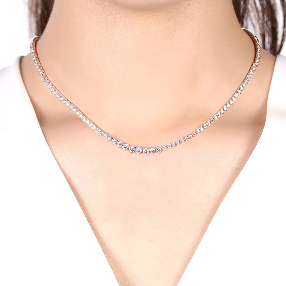 Moissanite Tennis Necklace