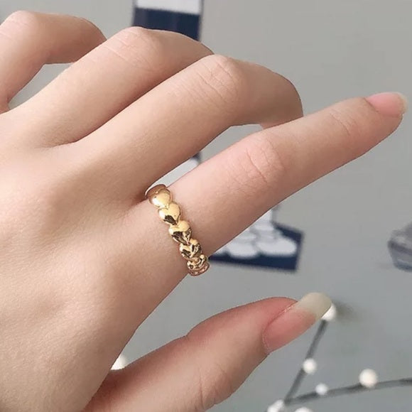 Simple Cute Fashion Heart Shape Ring