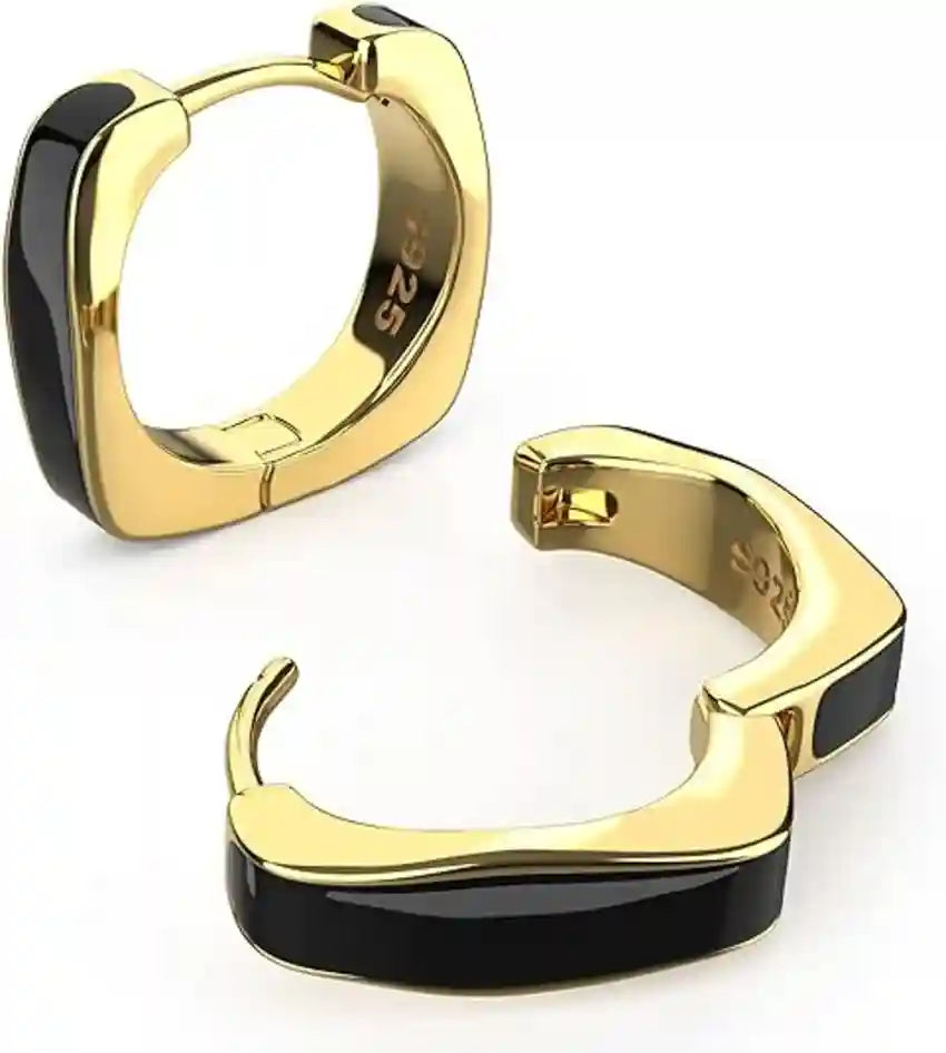 Buy KRYSTALZ Gold Plated Hoop Earrings