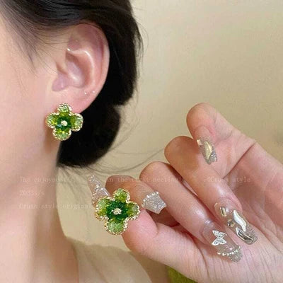 Gradient Candy Color Crystal Studs