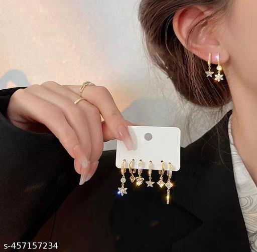 6pcs High-Quality Huggie Earrings Combo