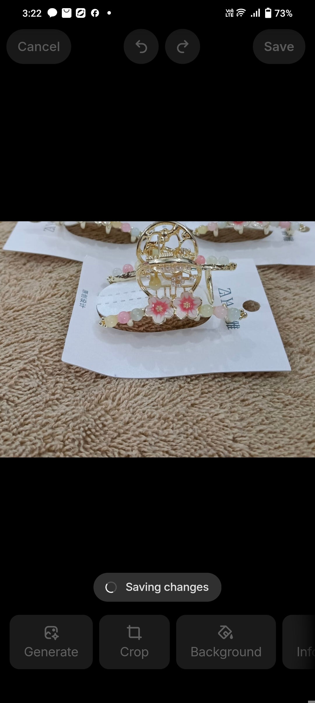 Ethnic Elegant Chain Pearl Bead Tassels Claw Clips High Quality .